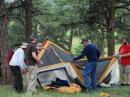 Q: How many hams does it take to put up a 2-man tent?
A: As many as you can get!